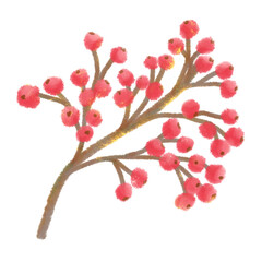 watercolor autumn nature illustration isolated