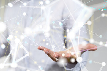 conference Digital Network and data concept 3d