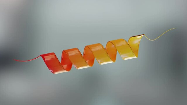 3D rendering of Glucagon-like peptide 1 (GLP1, 7-36) molecule, a potent antihyperglycemic hormone. A neuropeptide and an incretin, chemical structure. treatment of diabetes, alpha channel