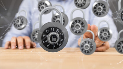 security data code digital in hand