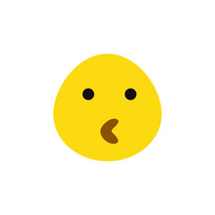 Duck face emoji vector for website symbol icon presentation