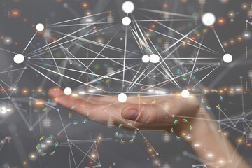 Business intelligence analyst dashboard on virtual