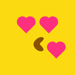 love emoji vector for website symbol icon presentation