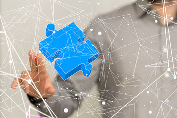 Business solutions, success and strategy, learning concept. .