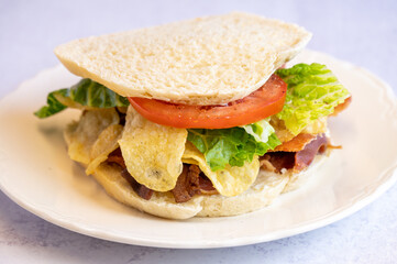 Bacon, Lettuce, Tomato with chips