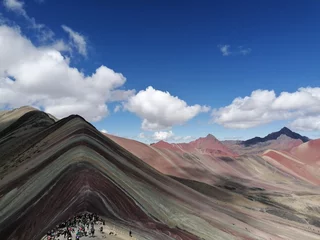 Keuken foto achterwand Vinicunca The colorful Rainbow Mountain Vinicunca in Peru 