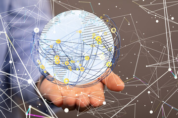 internet net and data digital concept.