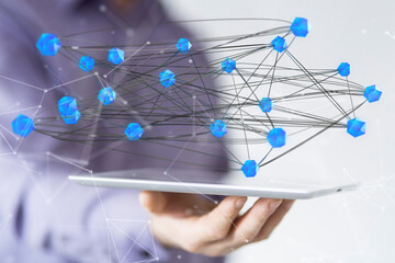 Business intelligence analyst dashboard on virtual