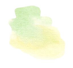 Watercolor stain. Hand-painted clipart. Isolated
