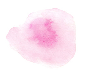 Watercolor stain. Hand-painted clipart. Isolated
