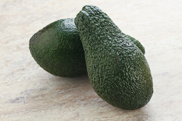 Fresh ripe green organic exotic avocado