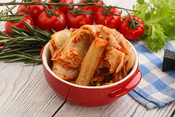 Korean food - spicy Kimchi cabbage
