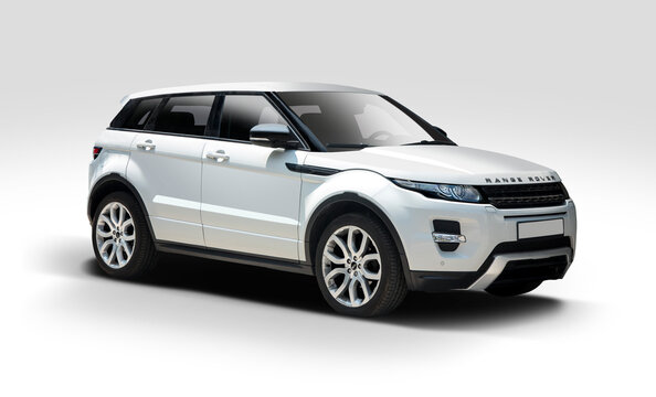Range Rover Evoque SUV car isolated on white background, 5 July 2016, Thessaloniki, Greece	