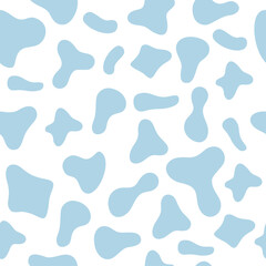 Abstract modern seamless background with spots in doodle style. Trendy wallpapers, textiles, gift paper.