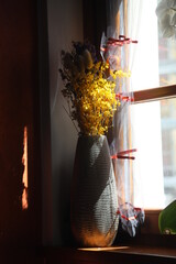 Vaso di fiori , luce naturale
