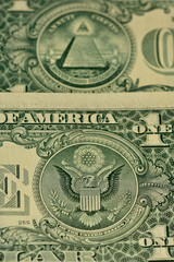 Background of dollar bills. American Dollars Cash Money. One hundred dollars, fifty dollars, ten dollars Banknotes. editorial image
