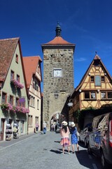 Rothenburg ob der Tauber, Bavaria, Germany.