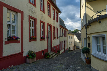 Schöne Gasse in der historischen Altstadt von Weilburg