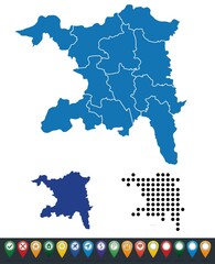 Set maps of Aargau Conton