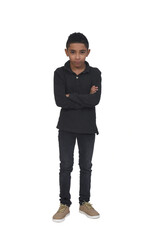 furious teen isolated on white background