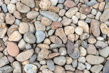 Background image of round river stones