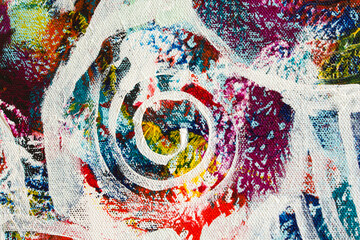 Detail of the Painting as a Background