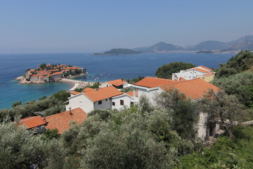 Fototapeta premium Sveti Stefan, Montenegro