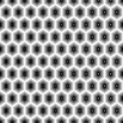 Obraz premium Repeated color figures on white background. Honeycomb wallpaper. Seamless surface pattern design with regular hexagons. Polygons motif. Digital paper for page fills, web designing, textile print.