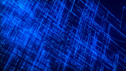 Science background. Data technology illustration. Big Data visualization. 3D rendering.