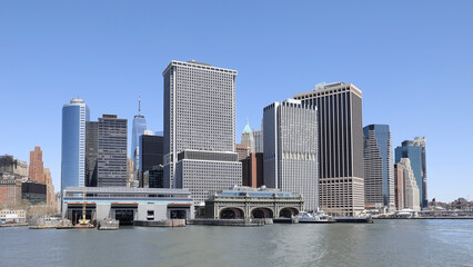 Fototapeta na wymiar Panoramic view of New York Manhattan