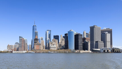 Fototapeta na wymiar Panoramic view of New York Manhattan