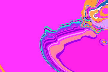 PURPLE  AQUA PEACH HUES GROOVY WAVE PATTERN ART BACKGROUND