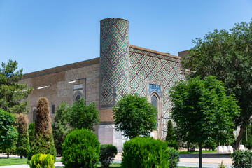 Mausoleums and madrasahs in the city of Samarkand, Uzbekistan. Place where Tamerlane and Ulykbek...