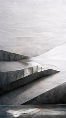 Fototapeta na wymiar Abstract 3D-illustration illusion of natural stone, metal. Art wall gallery. 