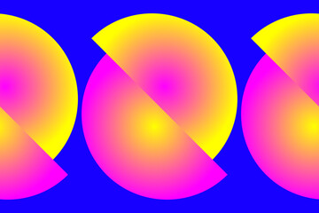 Vibrant colors, abstract round shapes, background design with pattern, vector illustration.