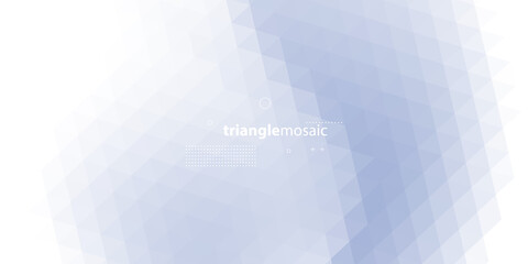 Abstract Modern Background with Triangle Low Poly Mosaic Element and Blue Gradient Color