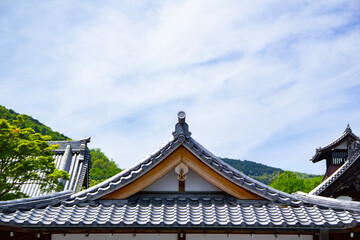 Fototapeta premium rooftop of a shrine