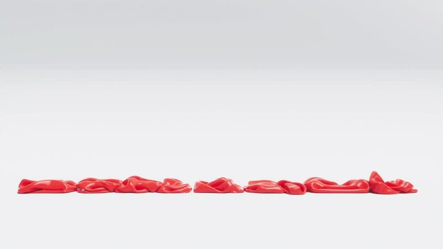 Deflation economic crash animation. Money supply recession, financial crisis. Balloon deflating. 