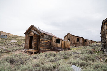Old Mining Ghost Town In Bodie State Historic Park, California. A Popular Tourist Destination Near Bridgeport.