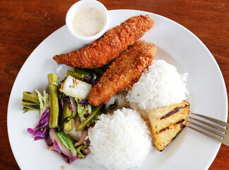 fried fish plate