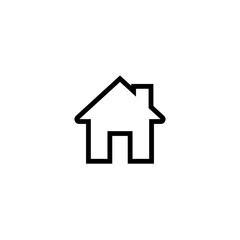 House icon. home icons button, vector, sign, symbol, logo, illustration, editable stroke, flat design style isolated on white