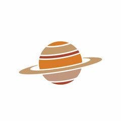 saturn planet icon vector illustration design