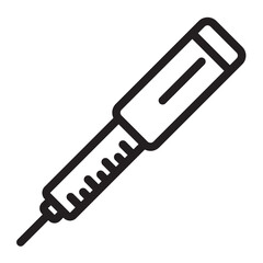 insulin line icon