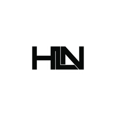 Fototapeta premium hln letter original monogram logo design