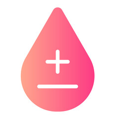 Fototapeta premium blood drop gradient icon