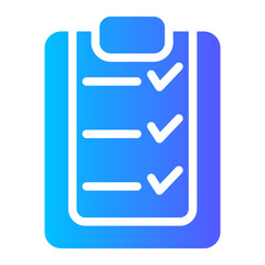 checklist gradient icon