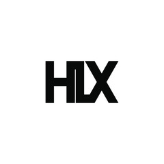 hlx letter original monogram logo design