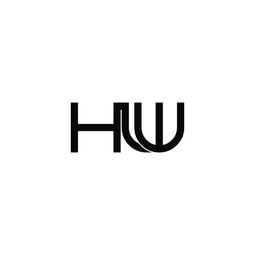 hlw letter original monogram logo design