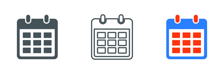 calendar icon vector. calendar icon vector illustration