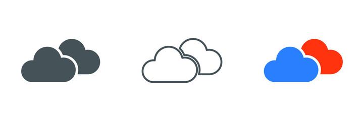 cloud icon vector. cloud icon vector illustration